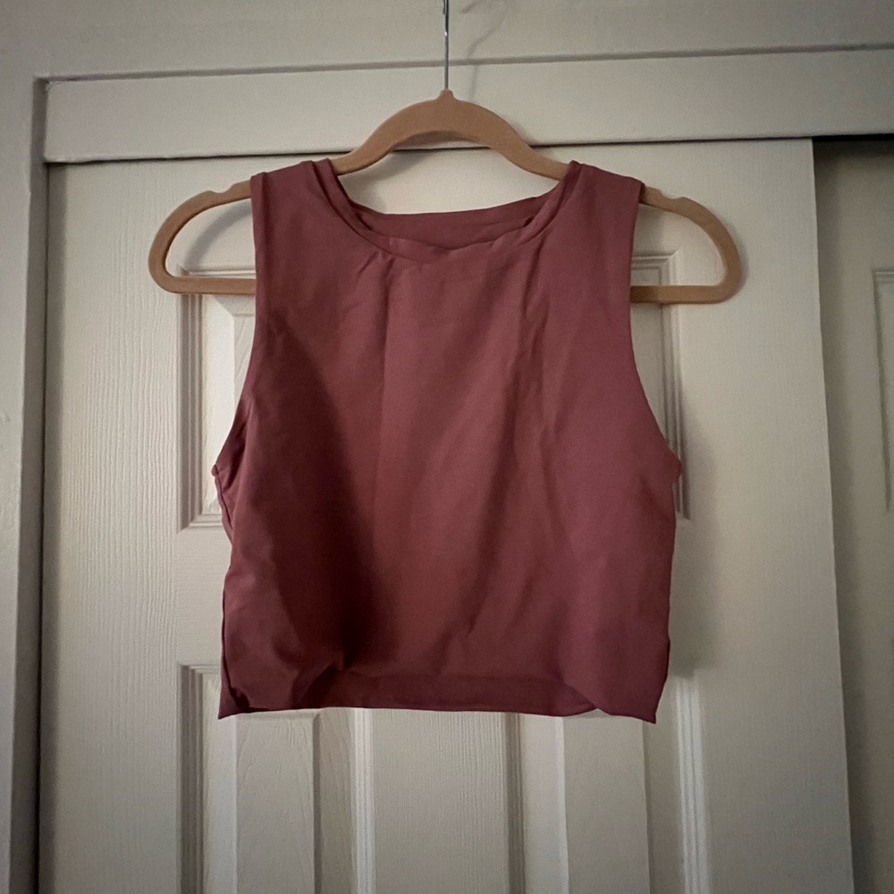 Balance Athletica Mauve Pink Crop Tank